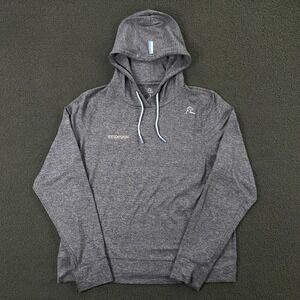 Rhoback Hesi Performance Hoodie Womens Large Stretch Heather Blue Logo‎ Golf